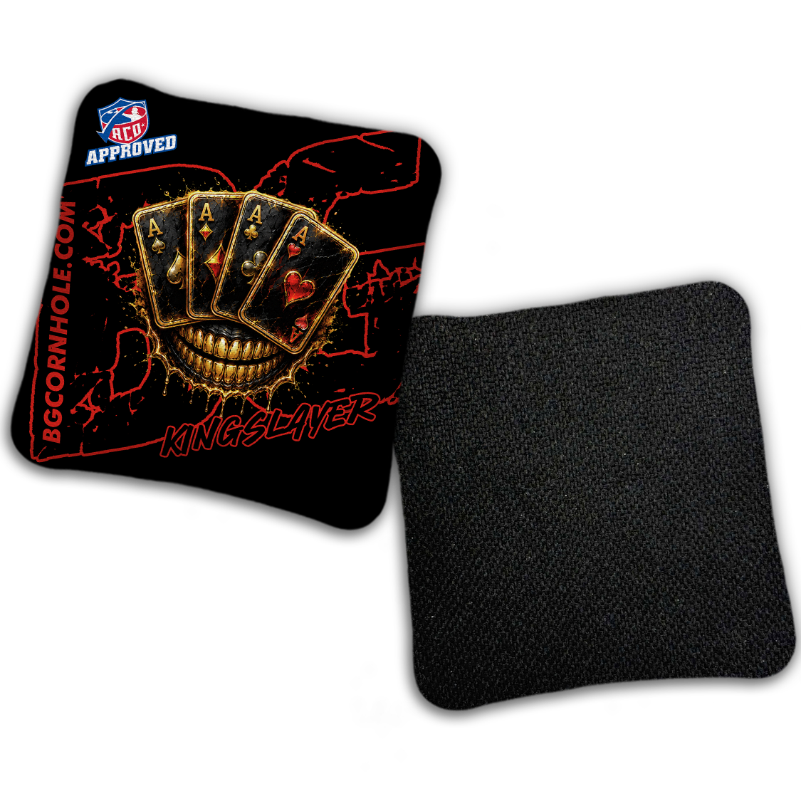 2027 ACO Stamped Cornhole Bags - BG Multiple Bag Models "DEAD MANS HAND " - SET OF 4 BAGS