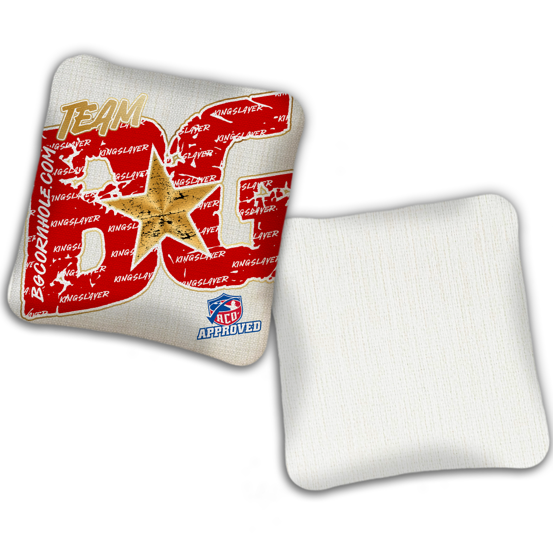 2027 ACO Stamped Cornhole Bags - BG Kingslayer "Big BG Colormatch" - SET OF 4 BAGS