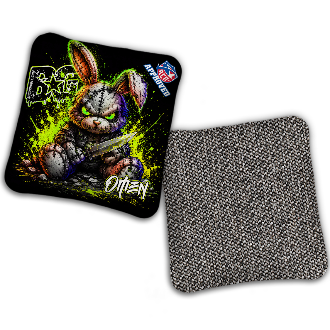 2027 ACO Stamped Cornhole Bags - BG Multiple Bag Models "BAD BUNNY" - SET OF 4 BAGS
