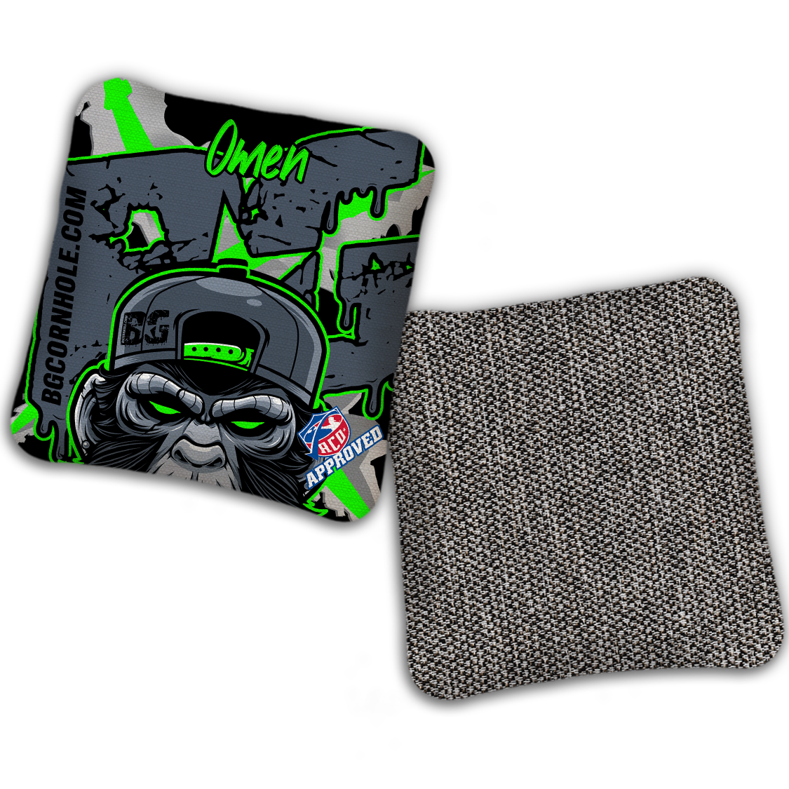 2027 ACO Stamped Cornhole Bags - BG Multiple Bag Models "MONKEY BUSINESS" - SET OF 4 BAGS