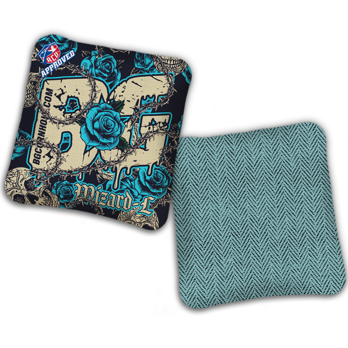 2027 ACO Stamped Cornhole Bags - BG Multiple Bag Models "THORNS AND ROSES" - SET OF 4 BAGS