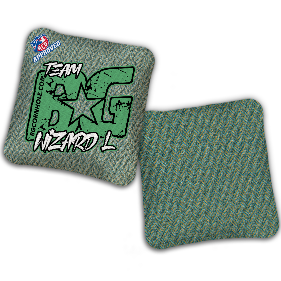 2027 ACO Stamped Cornhole Bags - BG WIZARD L “ESPN THROWBACK COLORMATCH" - SET OF 4 BAGS