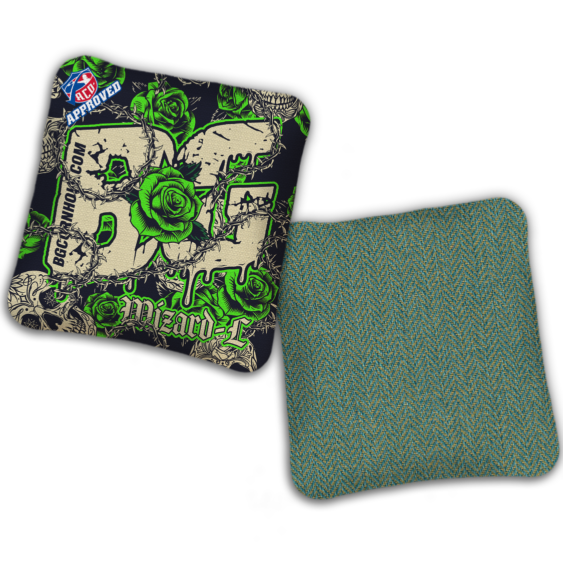 2027 ACO Stamped Cornhole Bags - BG Multiple Bag Models "THORNS AND ROSES" - SET OF 4 BAGS
