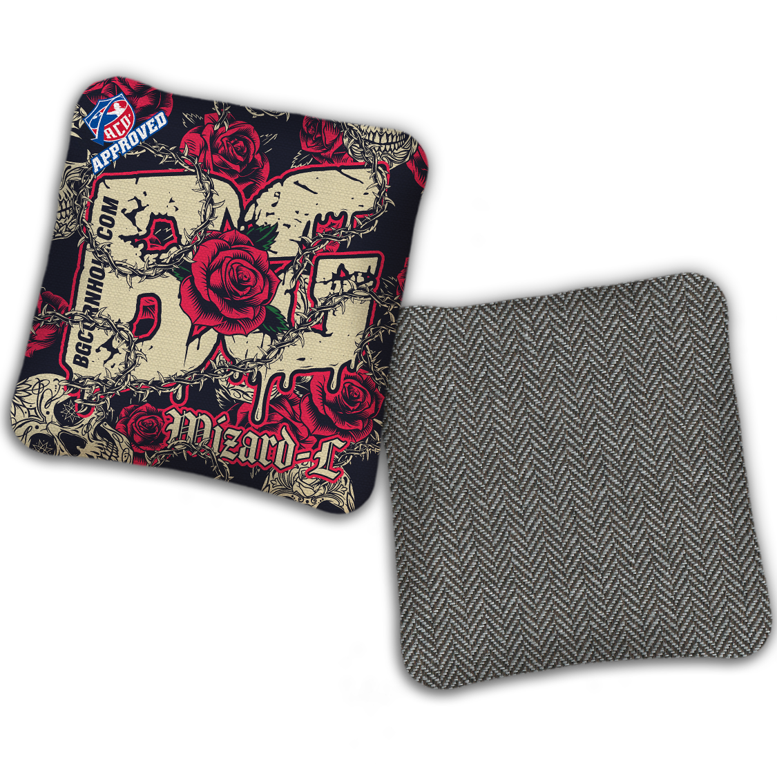 2027 ACO Stamped Cornhole Bags - BG Multiple Bag Models "THORNS AND ROSES" - SET OF 4 BAGS