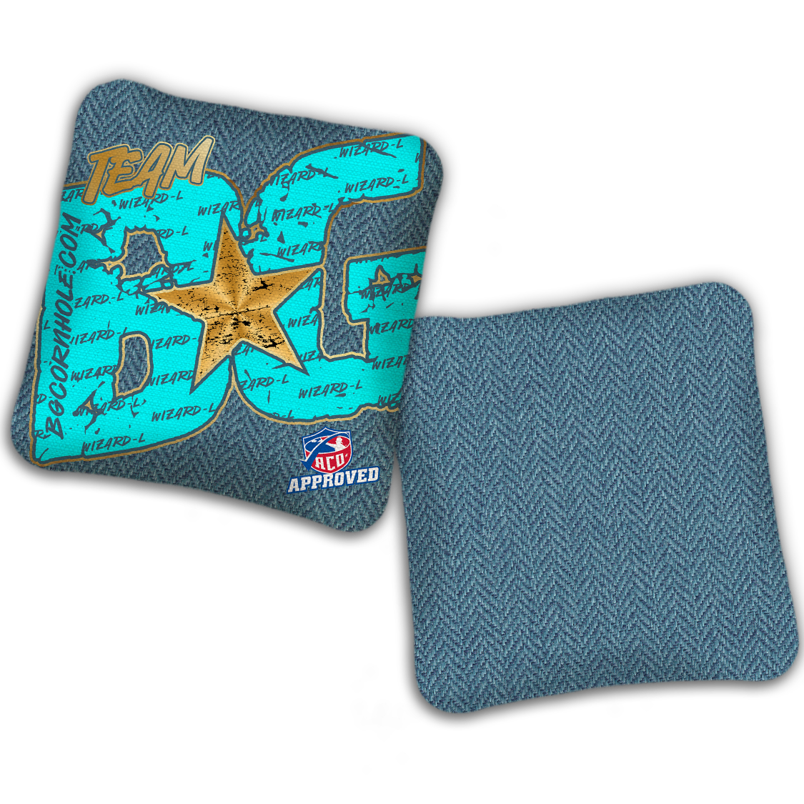 2027 ACO Stamped Cornhole Bags - BG Wizard L "Big BG Colormatch" - SET OF 4 BAGS