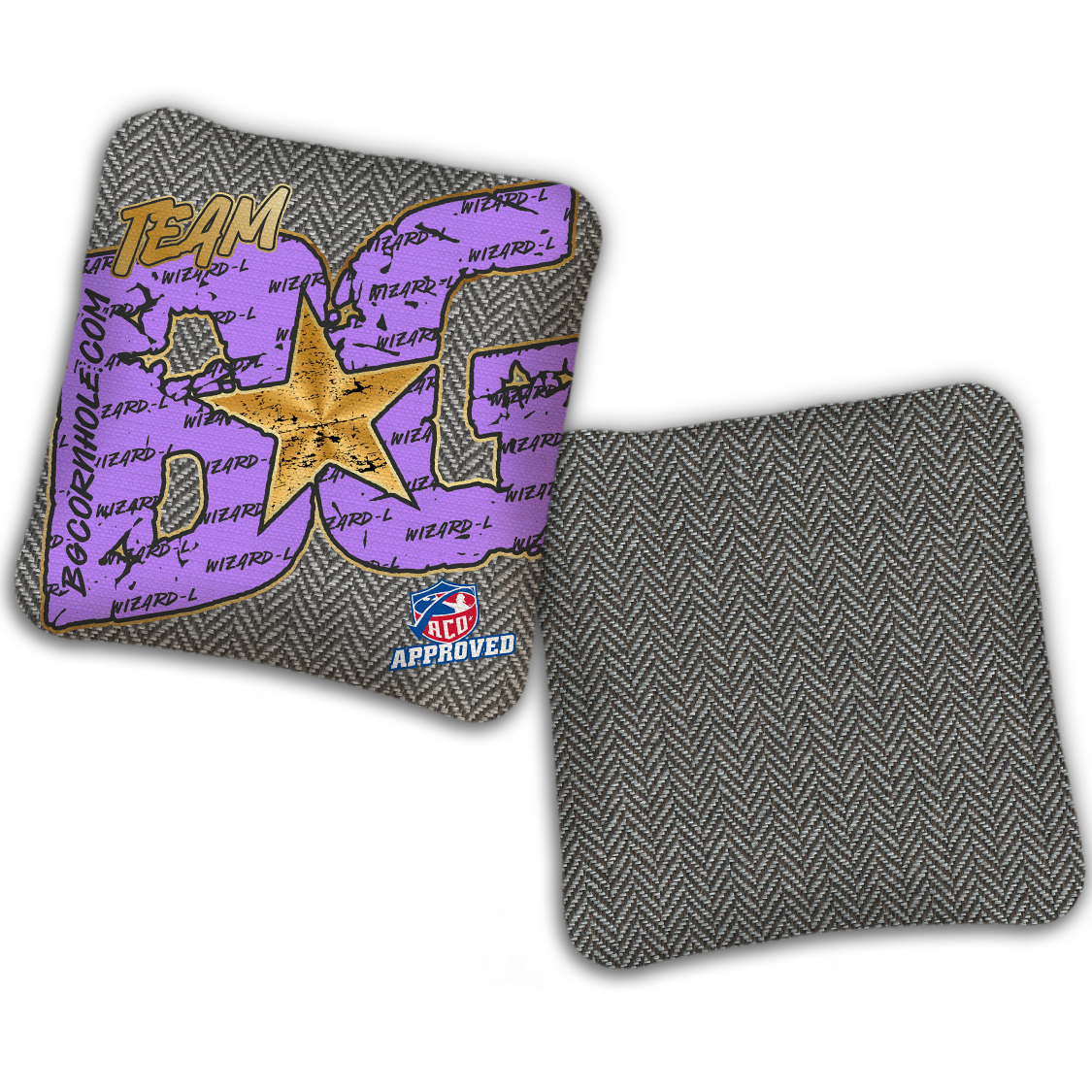 2027 ACO Stamped Cornhole Bags - BG Wizard L "Big BG Colormatch" - SET OF 4 BAGS