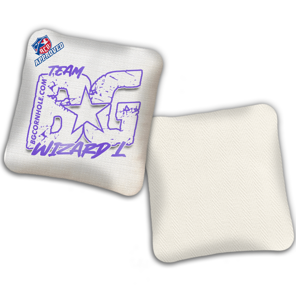 2027 ACO - BG Multiple Bag Models "OUTLINED TEAM BG" - Pro Stamped Cornhole Bags - SET OF 4 BAGS