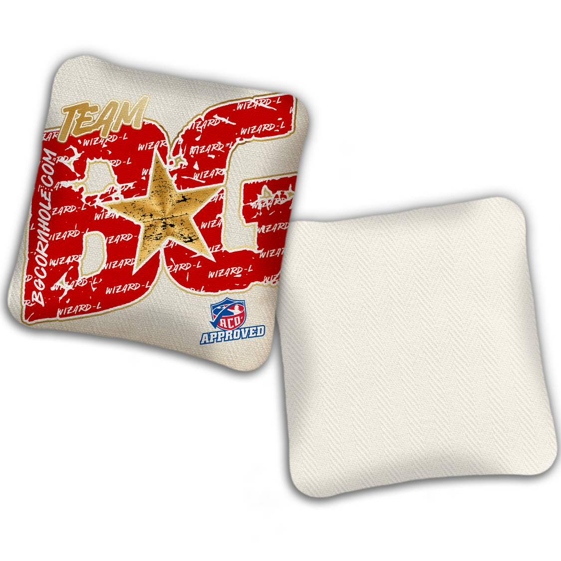 2027 ACO Stamped Cornhole Bags - BG Wizard L "Big BG Colormatch" - SET OF 4 BAGS