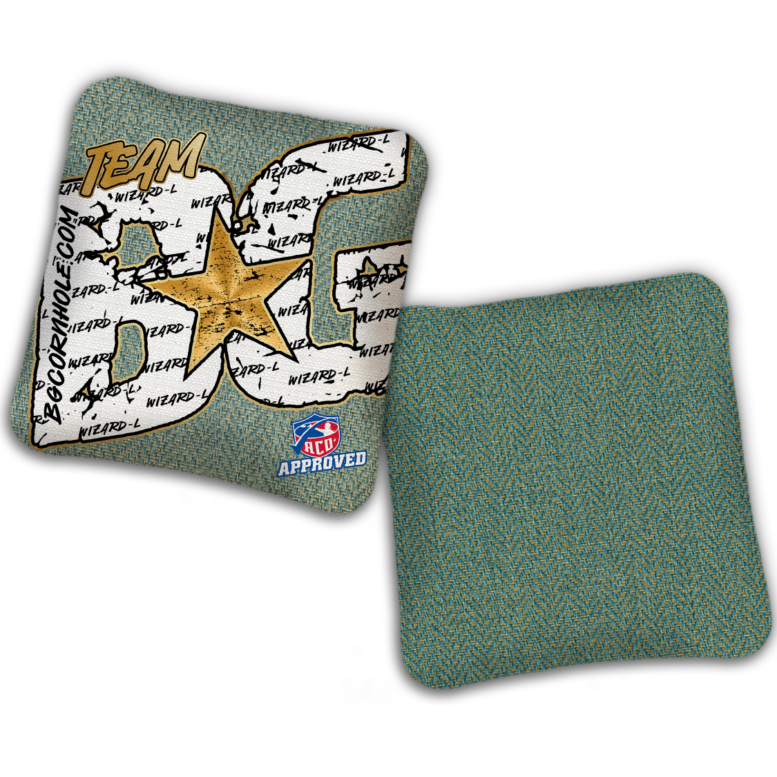 2027 ACO Stamped Cornhole Bags - BG Wizard L "Big BG Colormatch" - SET OF 4 BAGS