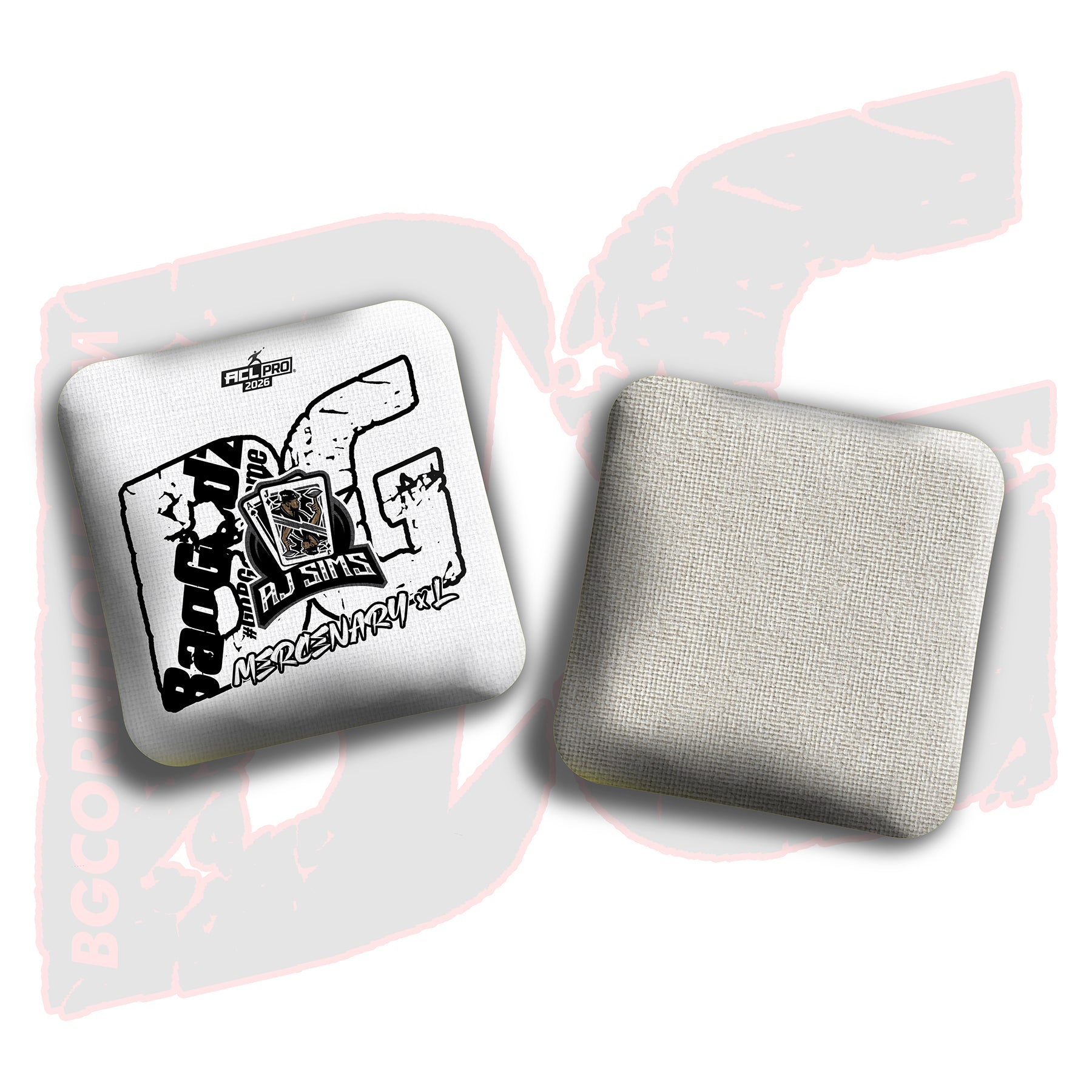 2026 BG Multiple Bag Models  - "AJ Sims” - ACL Pro Stamped Cornhole Bags - SET OF 4 BAGS