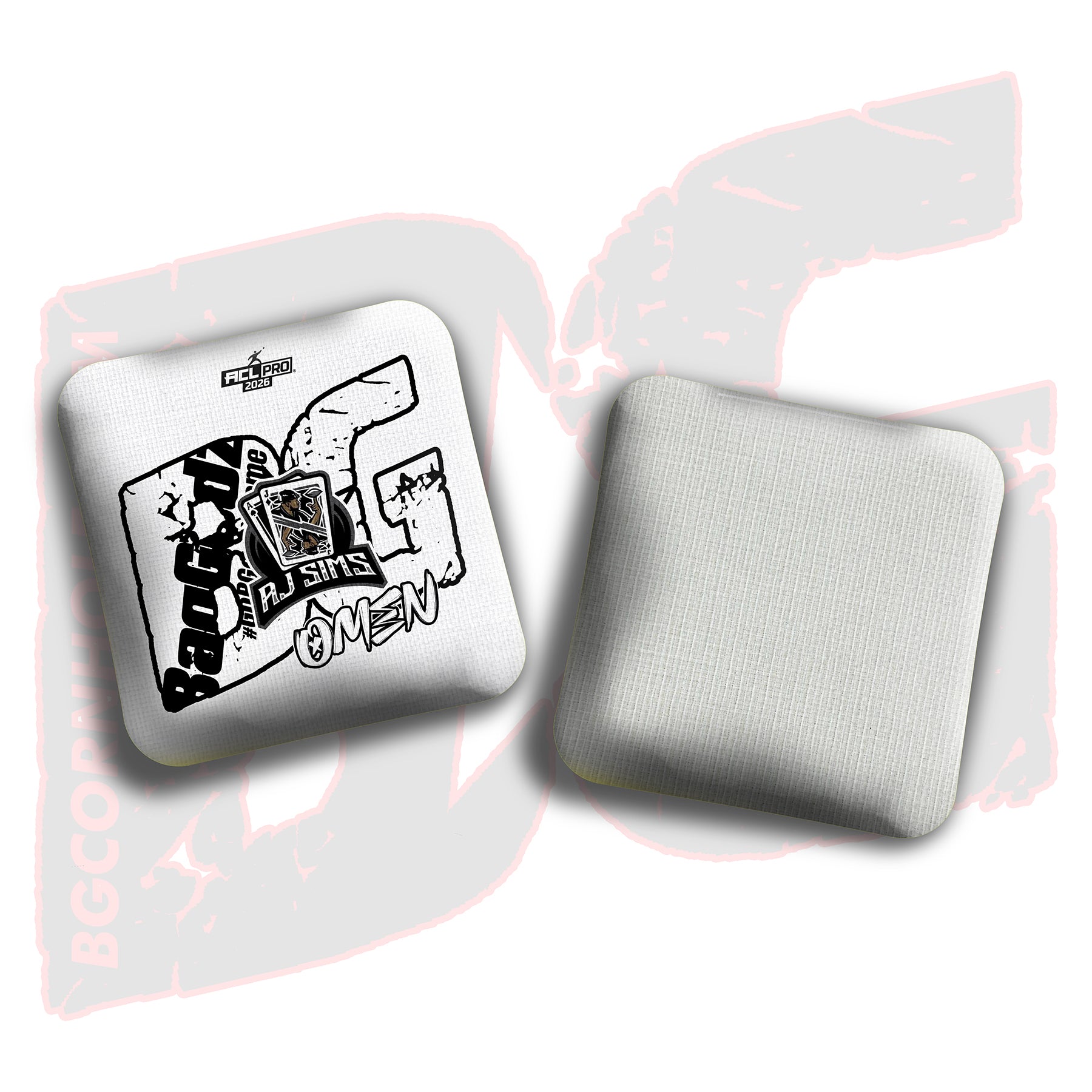 2026 BG Multiple Bag Models  - "AJ Sims” - ACL Pro Stamped Cornhole Bags - SET OF 4 BAGS