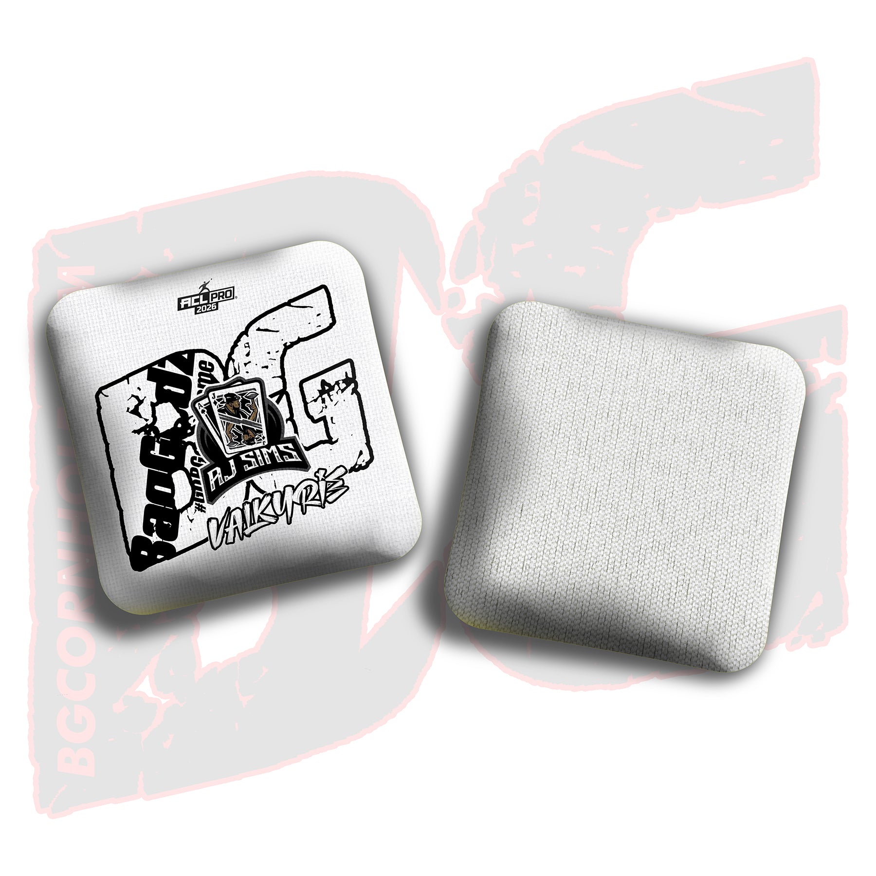 2026 BG Multiple Bag Models  - "AJ Sims” - ACL Pro Stamped Cornhole Bags - SET OF 4 BAGS