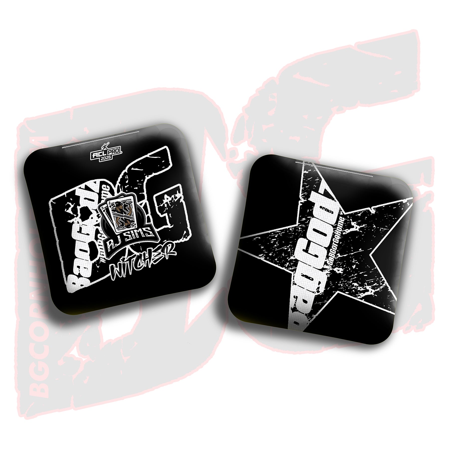2026 BG Multiple Bag Models  - "AJ Sims” - ACL Pro Stamped Cornhole Bags - SET OF 4 BAGS