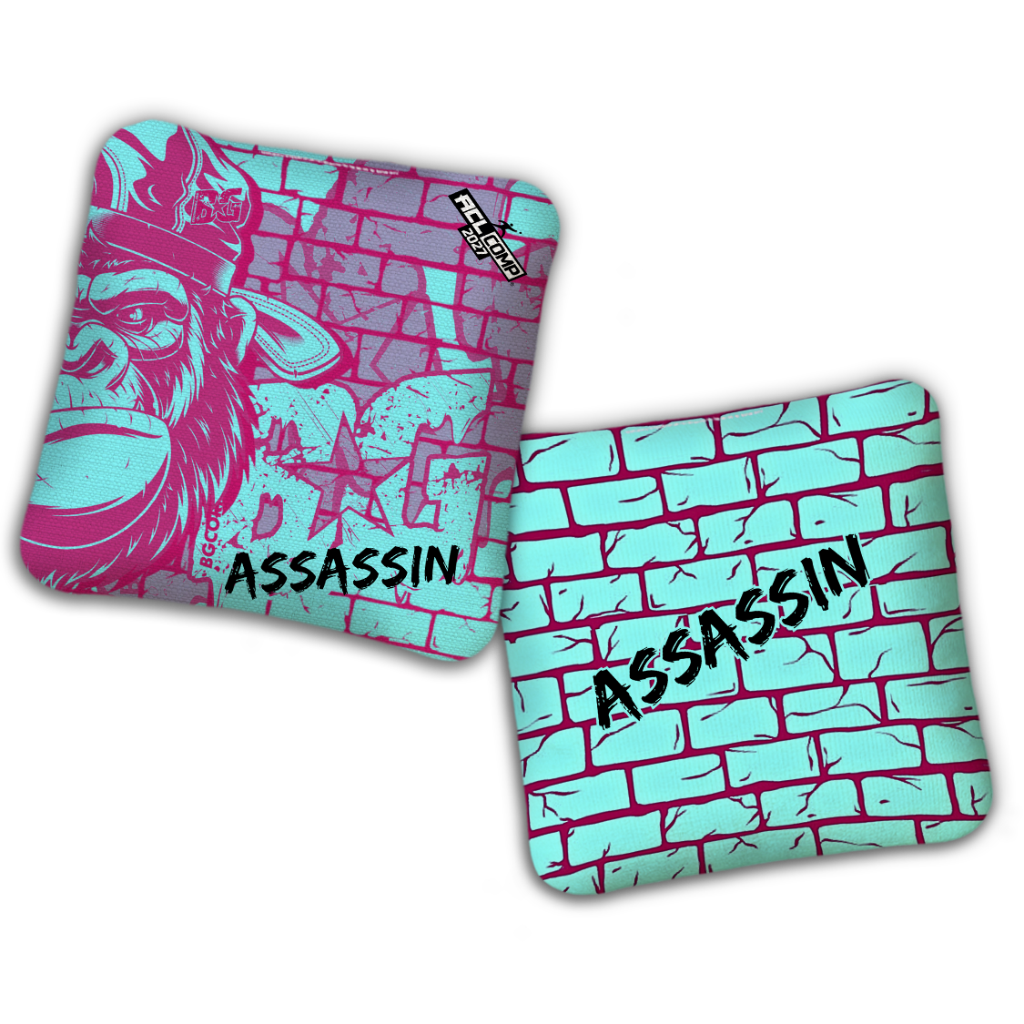 2027 BG Multiple Bag Models - "CONCRETE JUNGLE" - ACL Comp Stamped Cornhole Bags - SET OF 4 BAGS