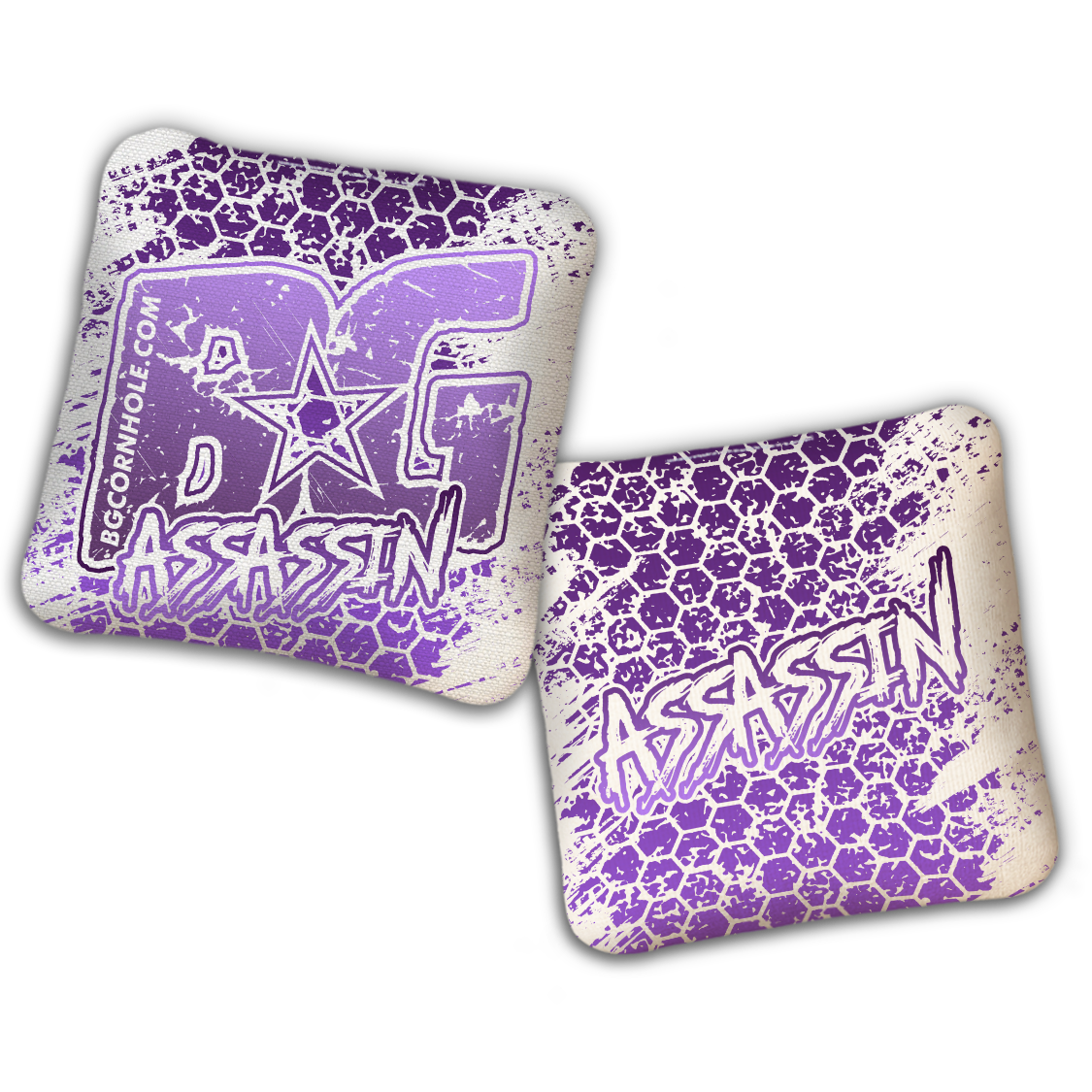 2027 BG Multiple Bag Models - "HEXED HIVE" - ACL Comp Stamped Cornhole Bags - SET OF 4 BAGS