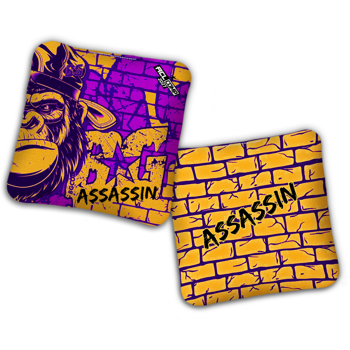 2027 BG Multiple Bag Models - "CONCRETE JUNGLE" - ACL Comp Stamped Cornhole Bags - SET OF 4 BAGS
