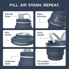 Load image into Gallery viewer, Collapsible Water Bottle | 17oz