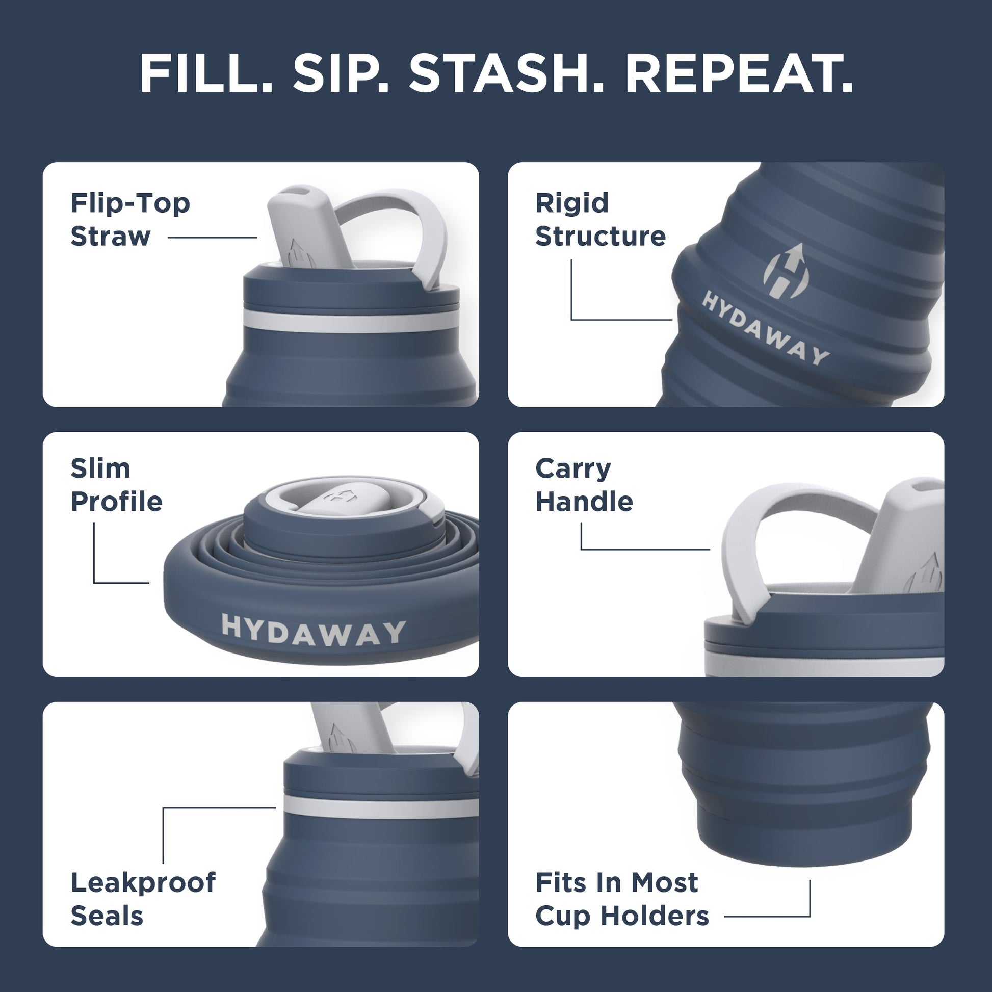 Collapsible Water Bottle | 25oz