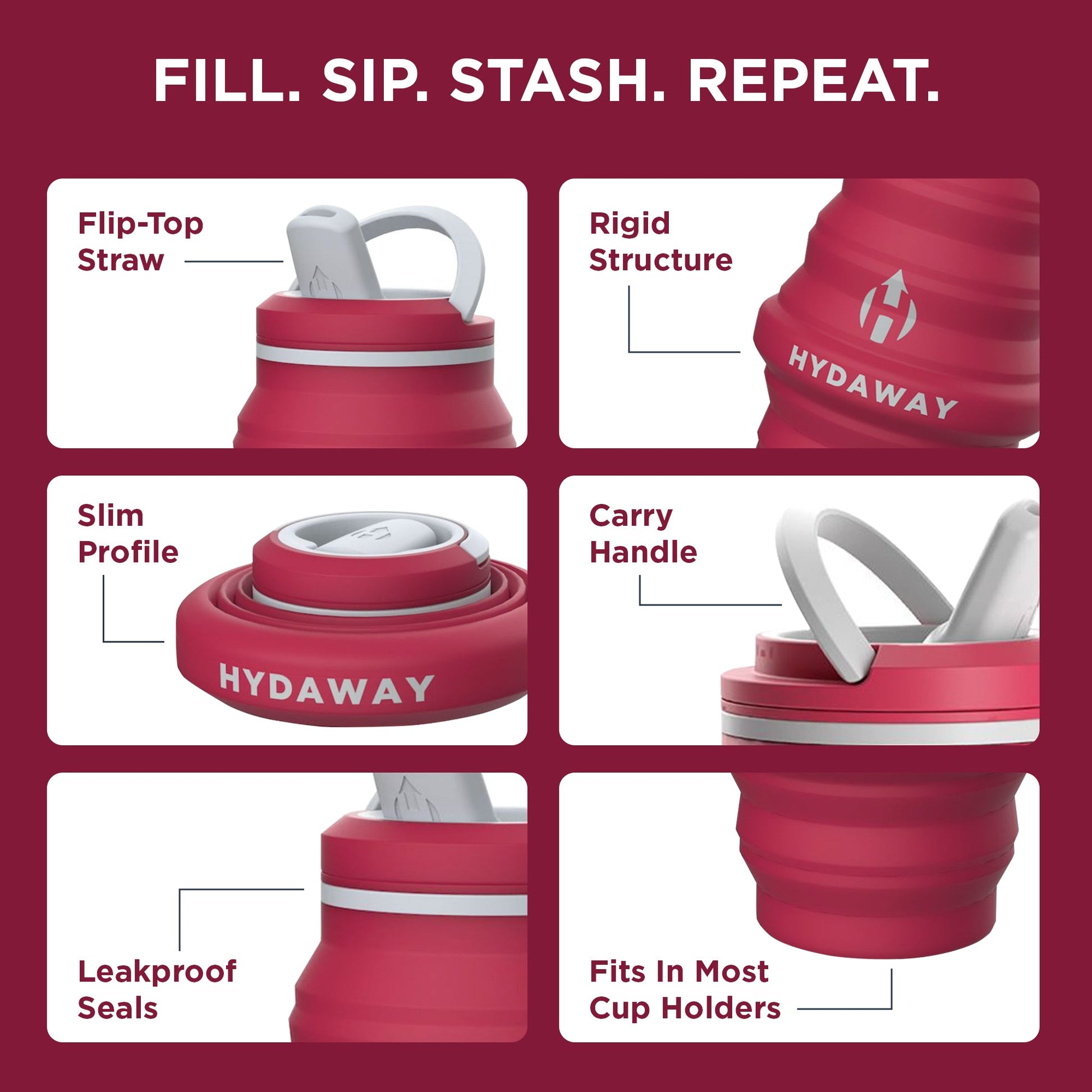Collapsible Water Bottle | 17oz