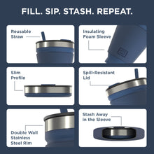 Load image into Gallery viewer, Collapsible Insulated Drink Tumbler