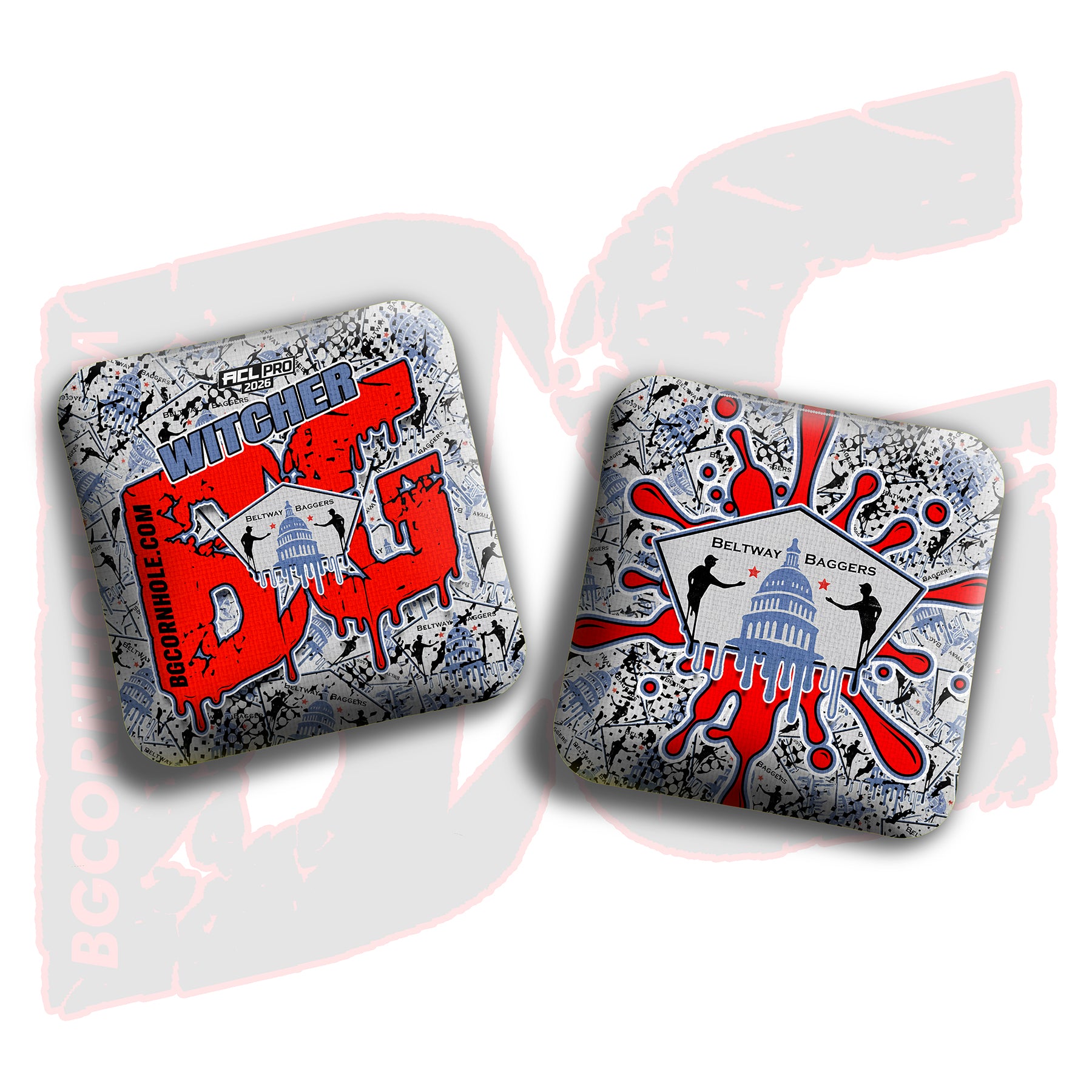 2026 BG Multiple Bag Models - "Beltway Baggers” Collab - ACL Pro Stamped Cornhole Bags - SET OF 4 BAGS