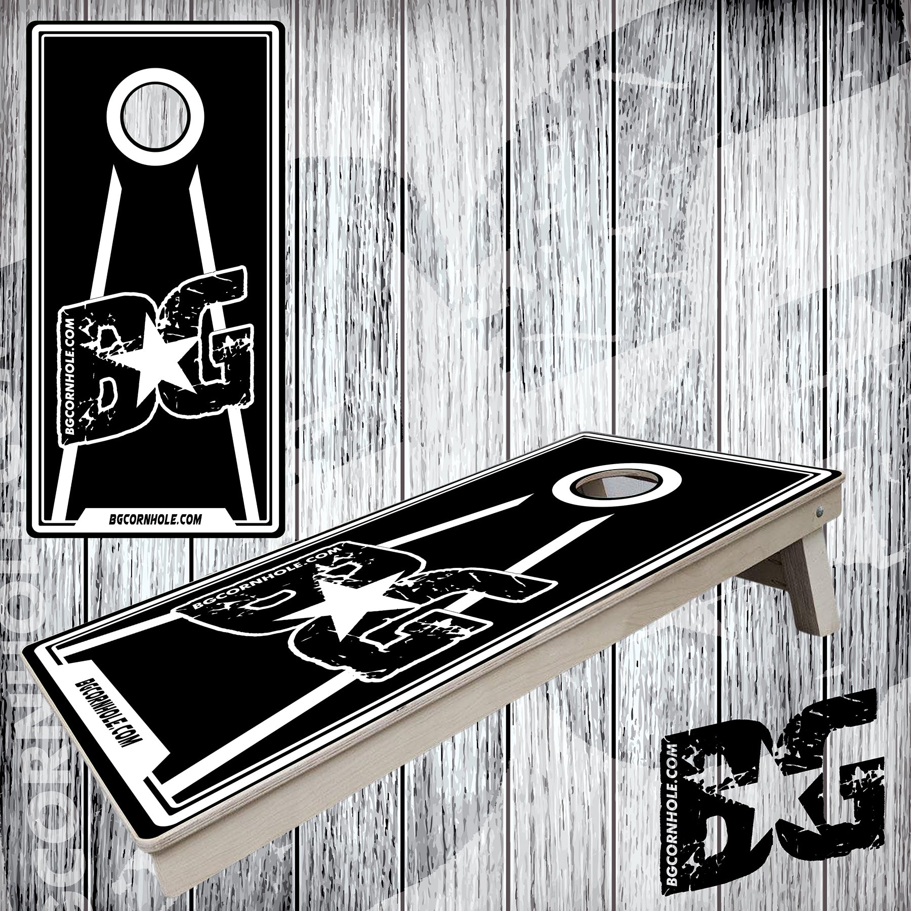 BG "Arrow Wood Black" Boards - Elite Model