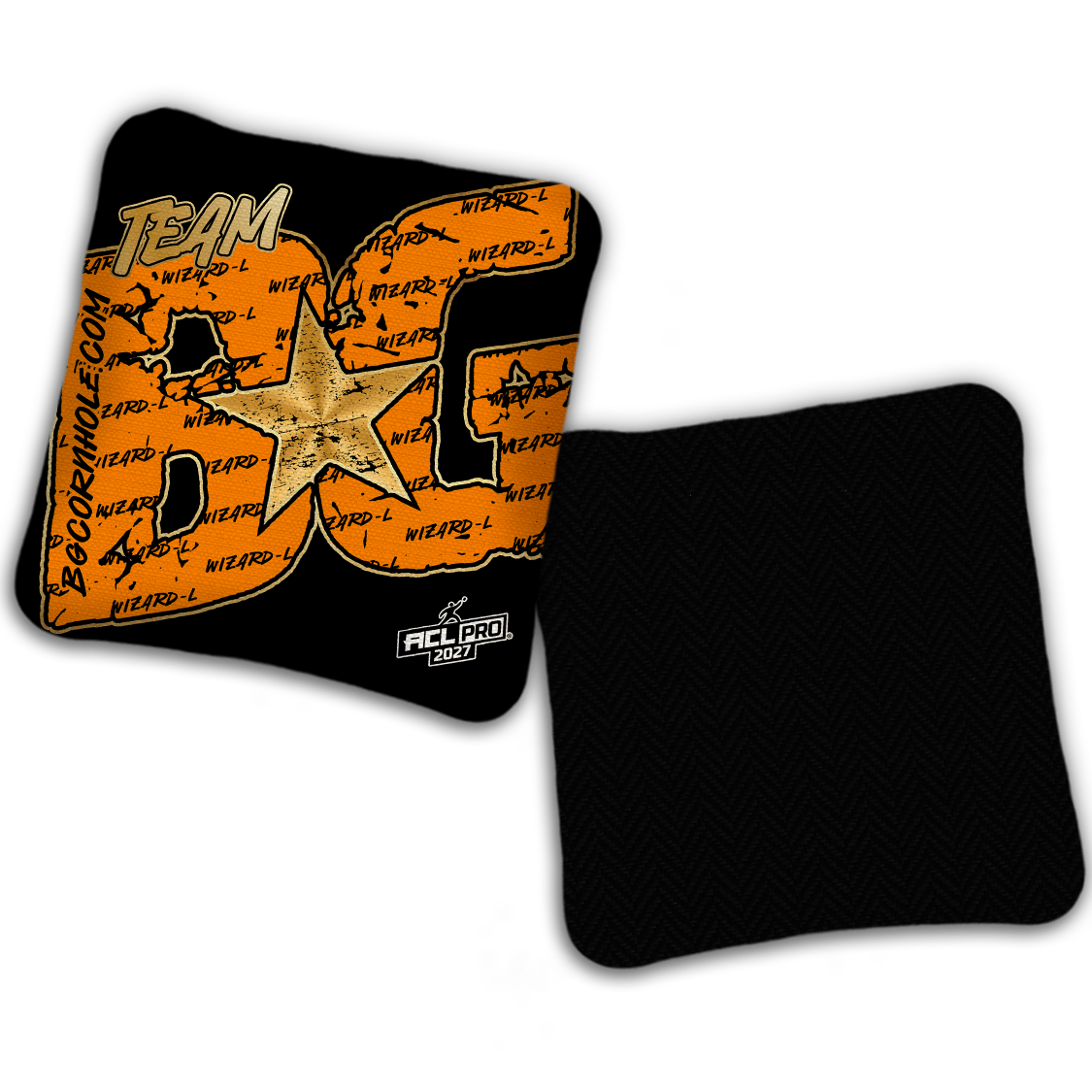 2027 BG Wizard L "Big BG Colormatch" - ACL Pro Stamped Cornhole Bags - SET OF 4 BAGS