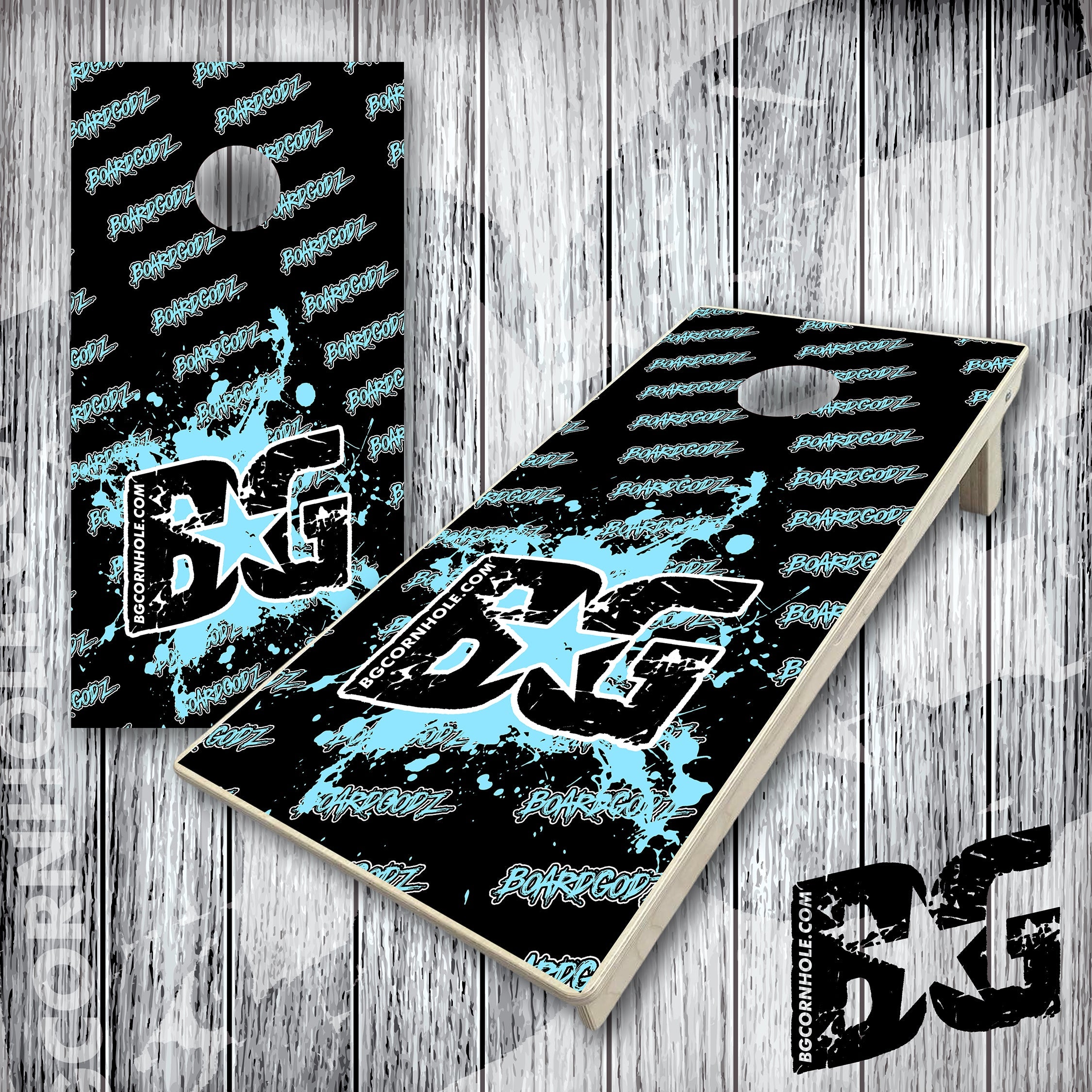 BG "BoardGodz Splatter" Cornhole Boards - Elite Model