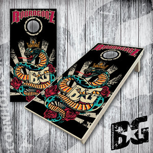 BG "BoardGodz Serpent" Cornhole Boards - Elite Model