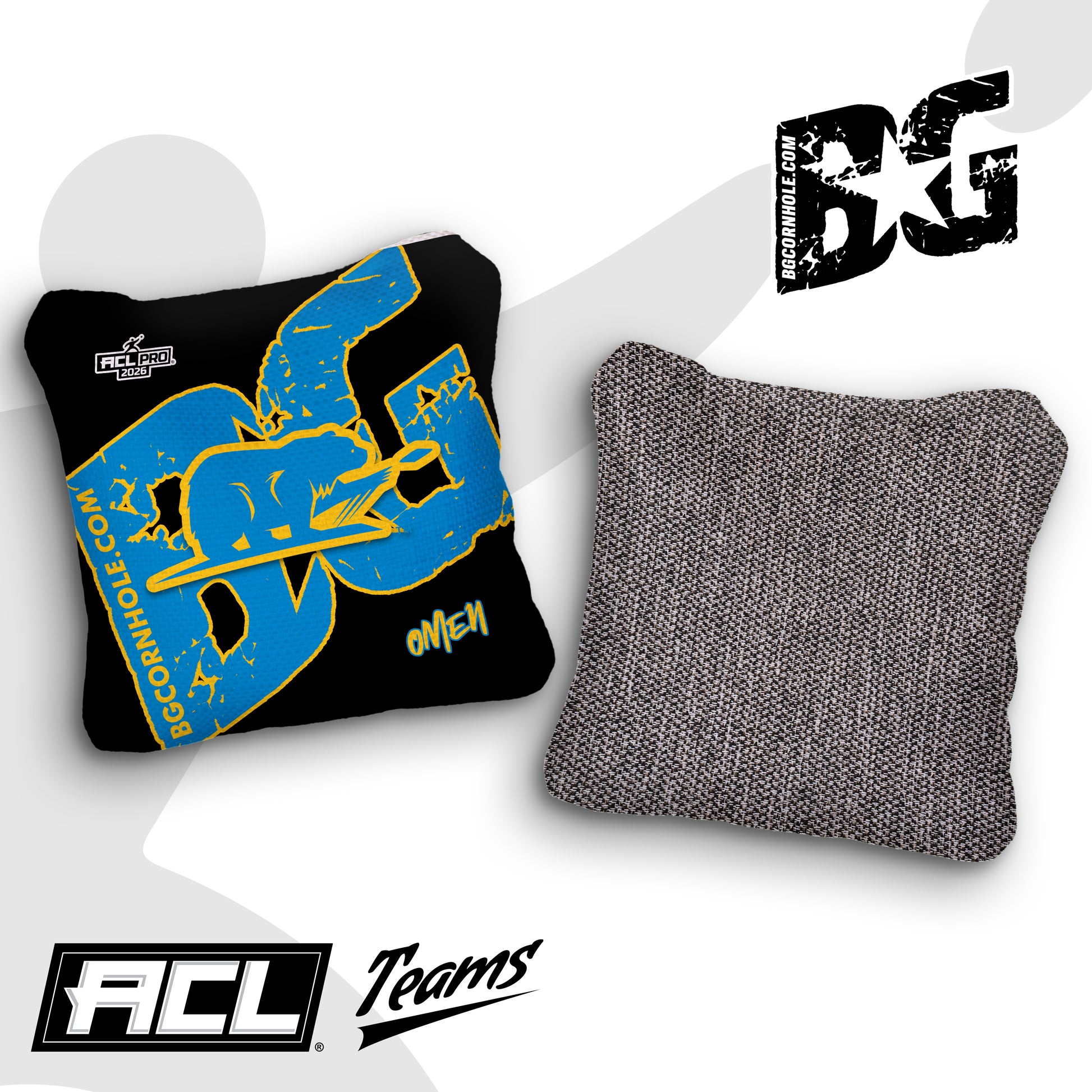 2026 BG Multiple Bag Models "Cali Slingers" - ACL Pro Stamped Cornhole Bags - SET OF 4 BAGS