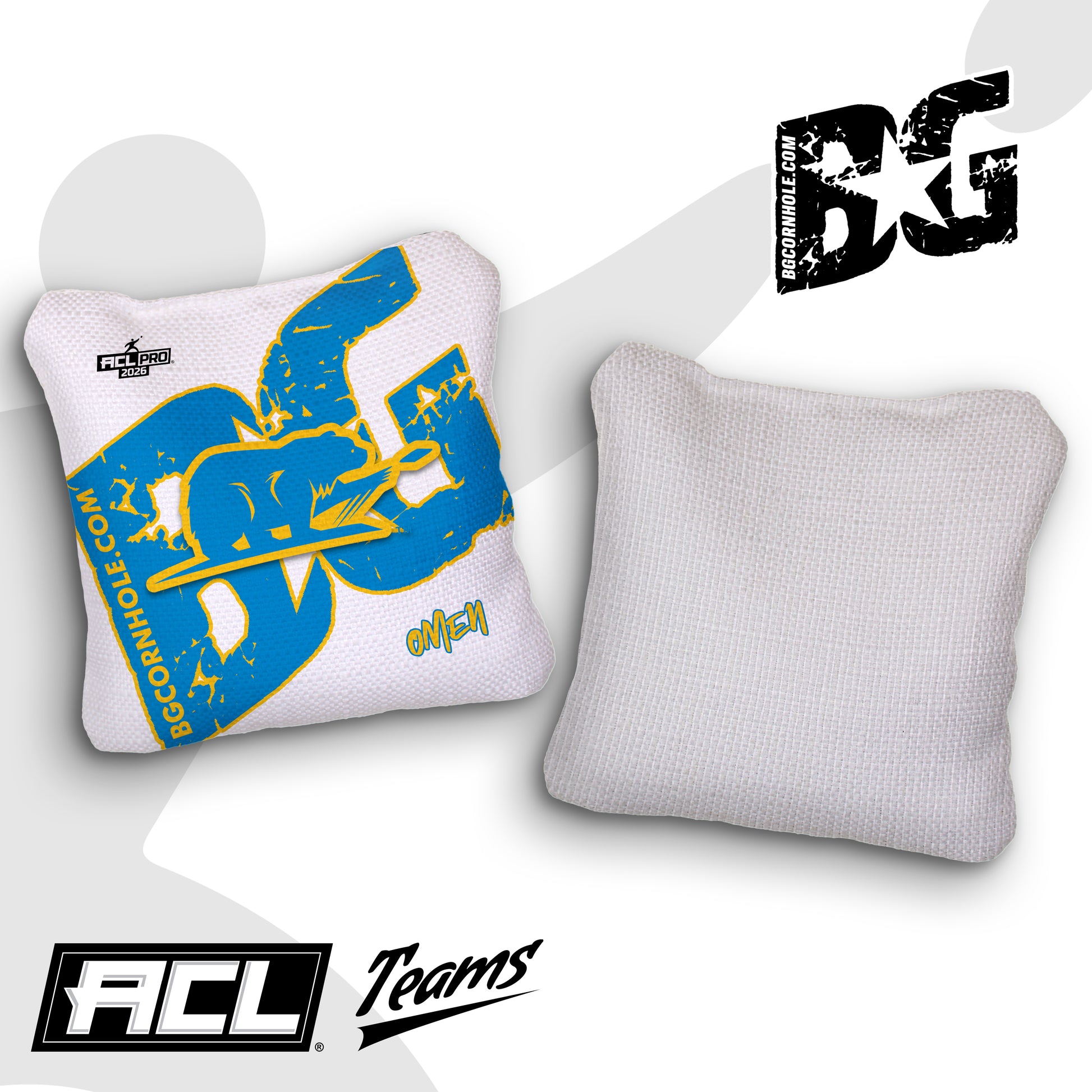 2026 BG Multiple Bag Models "Cali Slingers" - ACL Pro Stamped Cornhole Bags - SET OF 4 BAGS