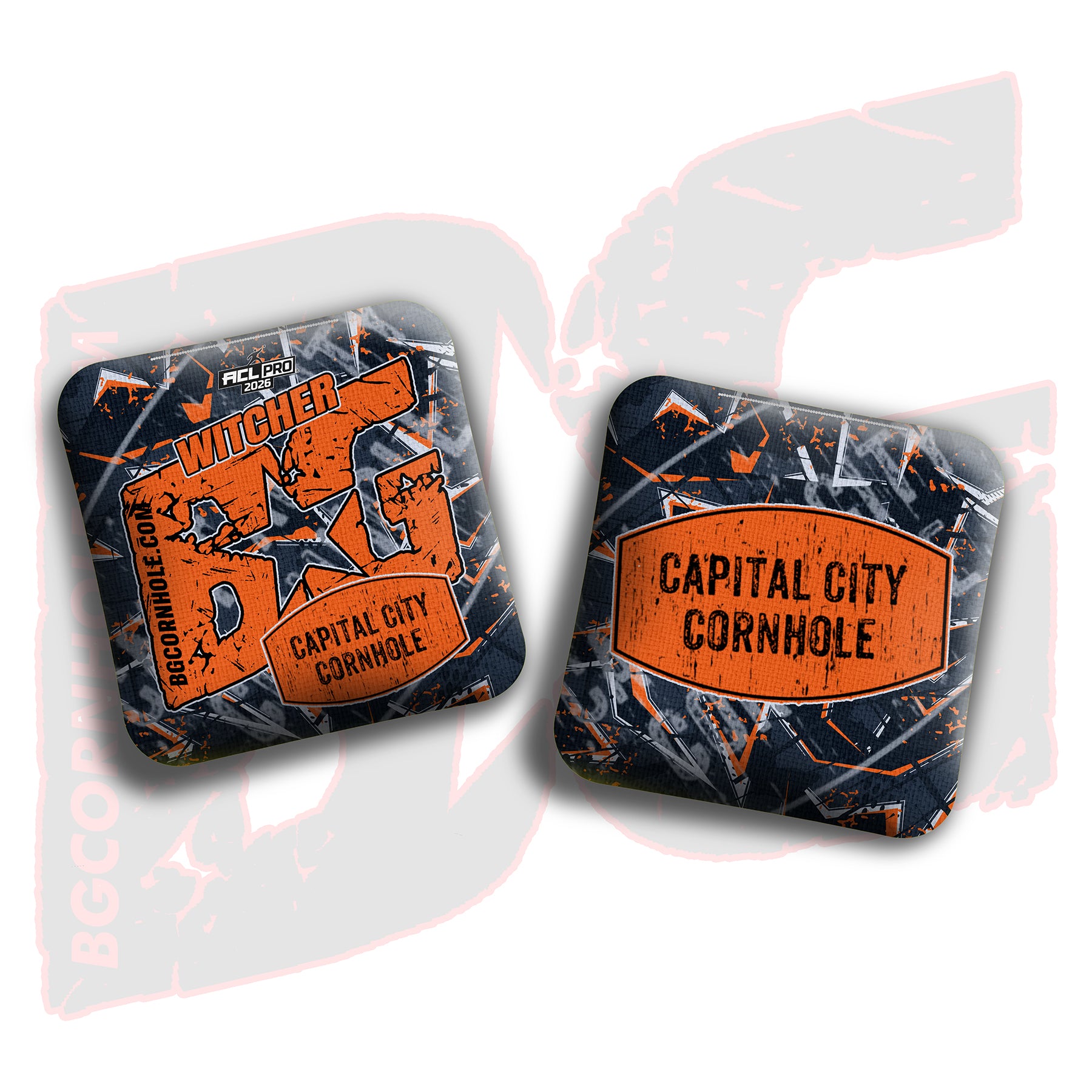 2026 BG Multiple Bag Models - "Capital City Cornhole” Collab - ACL Pro Stamped Cornhole Bags - SET OF 4 BAGS