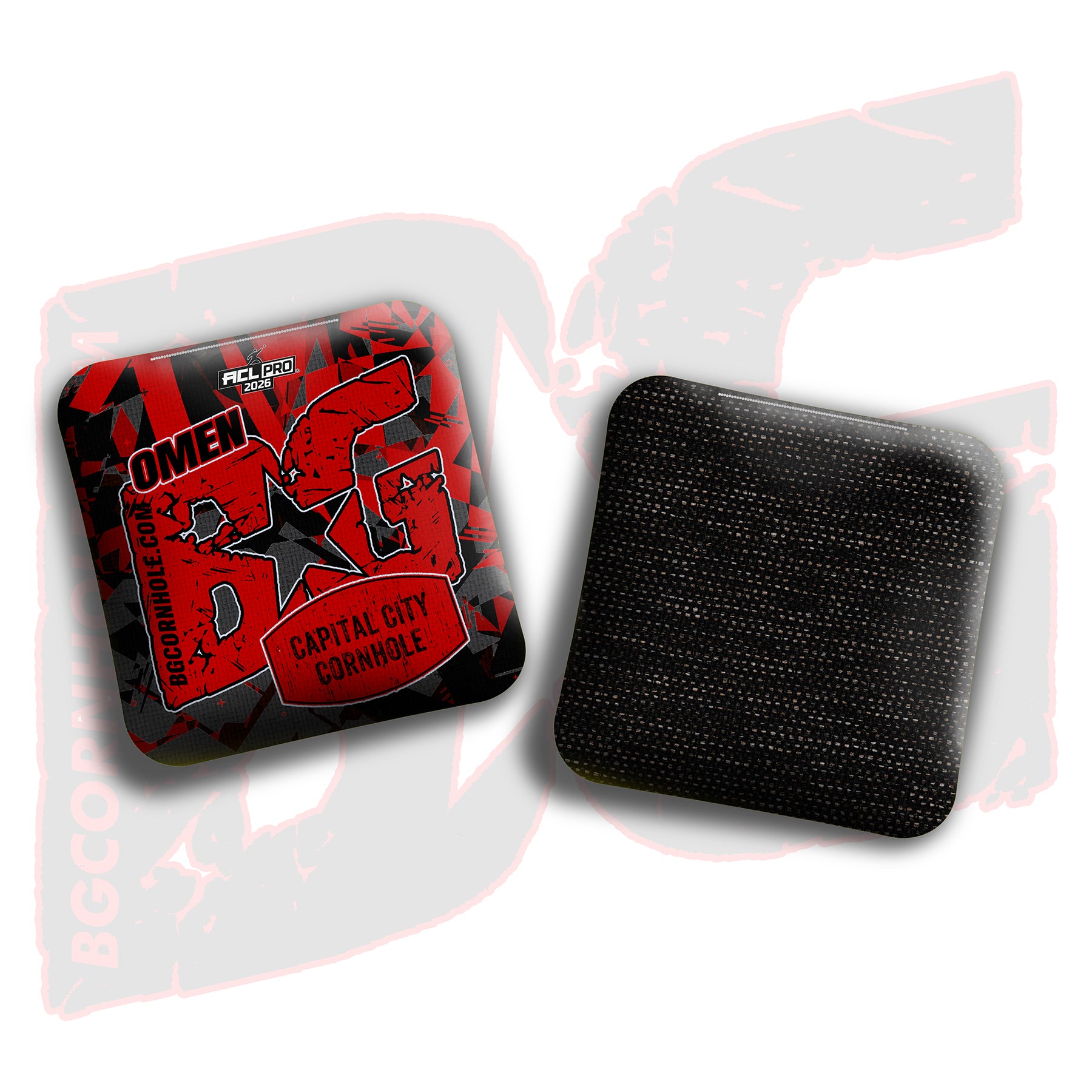 2026 BG Multiple Bag Models - "Capital City Cornhole” Collab - ACL Pro Stamped Cornhole Bags - SET OF 4 BAGS
