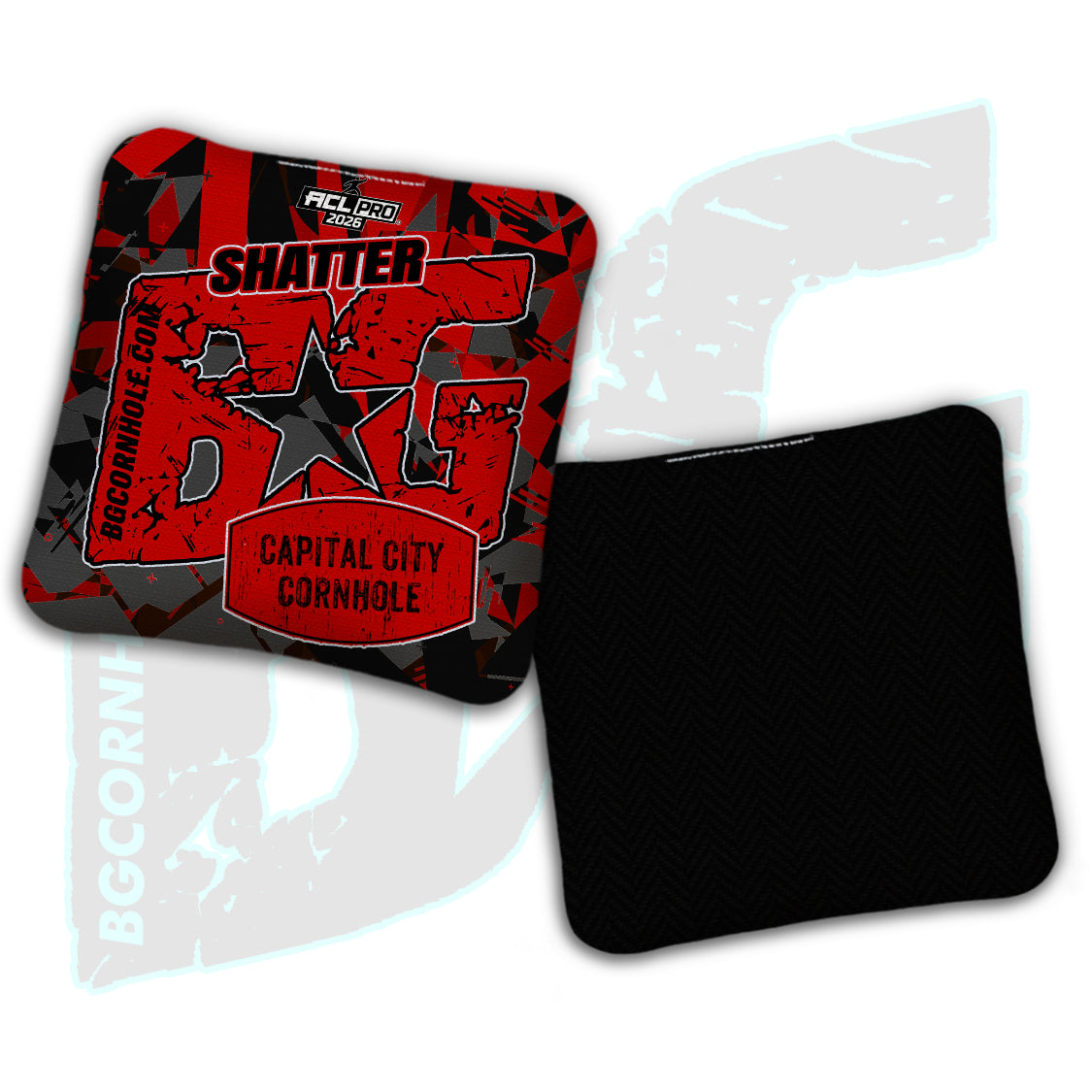 2026 BG Multiple Bag Models - "Capital City Cornhole” Collab - ACL Pro Stamped Cornhole Bags - SET OF 4 BAGS