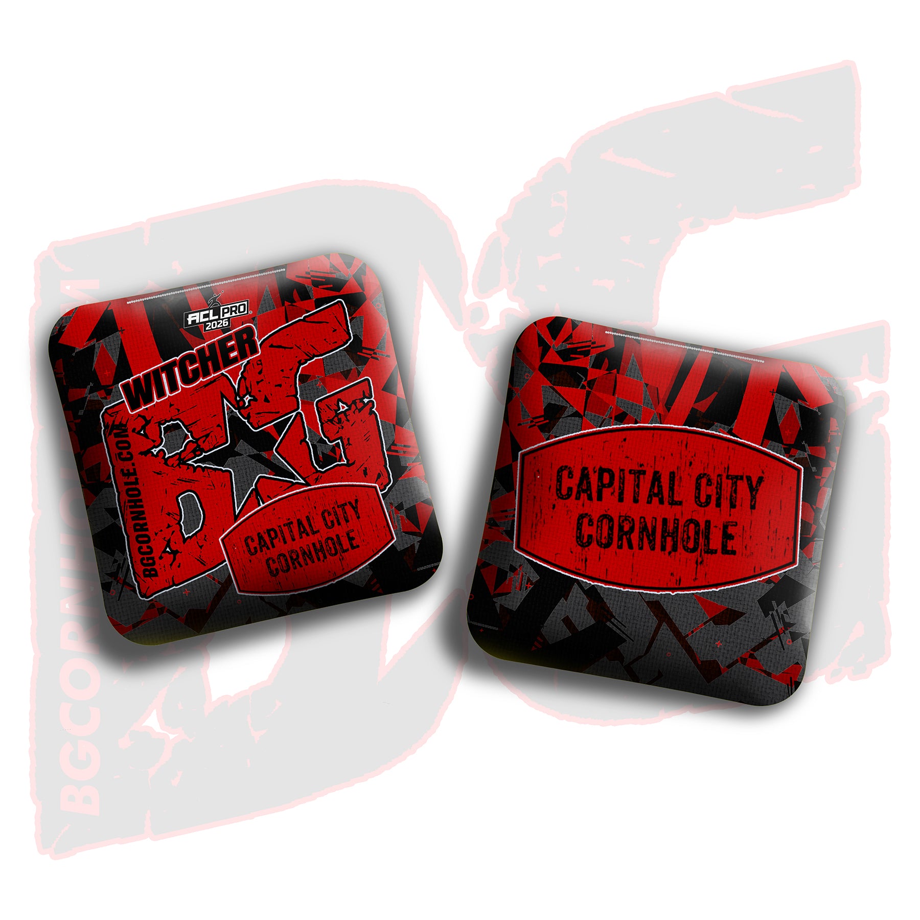 2026 BG Multiple Bag Models - "Capital City Cornhole” Collab - ACL Pro Stamped Cornhole Bags - SET OF 4 BAGS