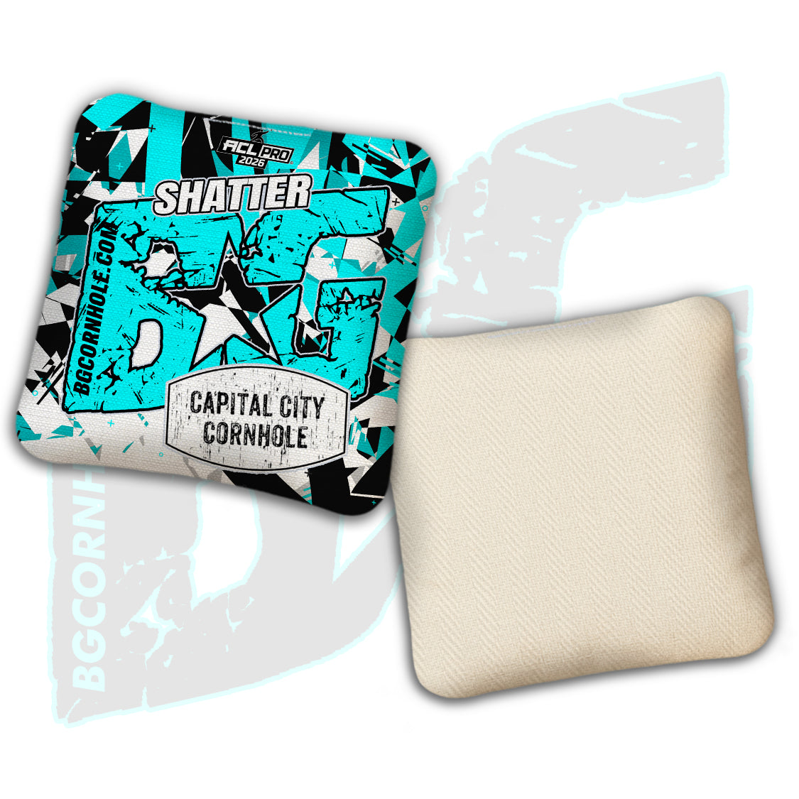 2026 BG Multiple Bag Models - "Capital City Cornhole” Collab - ACL Pro Stamped Cornhole Bags - SET OF 4 BAGS