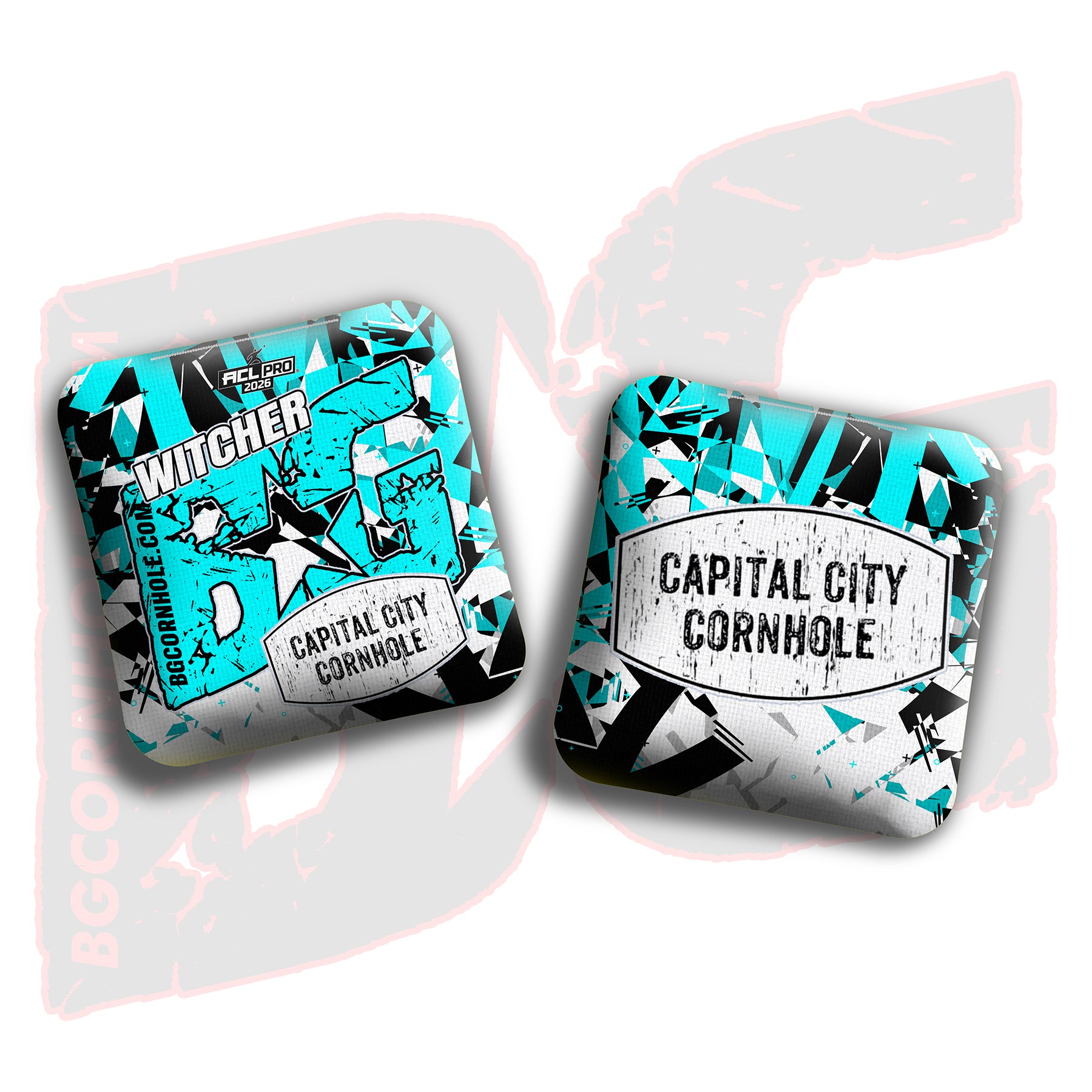 2026 BG Multiple Bag Models - "Capital City Cornhole” Collab - ACL Pro Stamped Cornhole Bags - SET OF 4 BAGS
