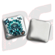 Load image into Gallery viewer, 2026 Multiple Bag Models  &quot;Ghost Chief” Collab - ACL Pro Stamped Cornhole Bags - SET OF 4 BAGS