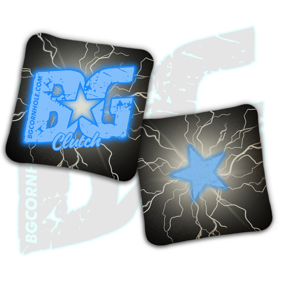 BG Multiple Bag Models  - "Lightening Strike" - Non Stamped Cornhole Bags - SET OF 4 bags