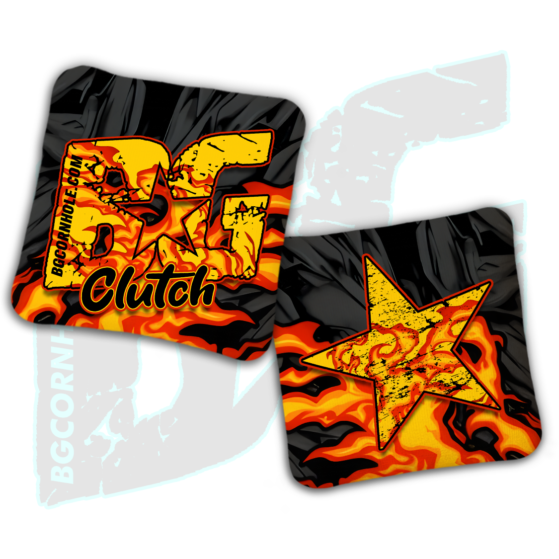 BG Multiple Bag Models  - "Burn Unit" - Non Stamped Cornhole Bags - SET OF 4 bags