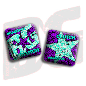 CLUTCH  - "Clutch Says Cheese” - Non Stamped Cornhole Bags - SET OF 4 bags