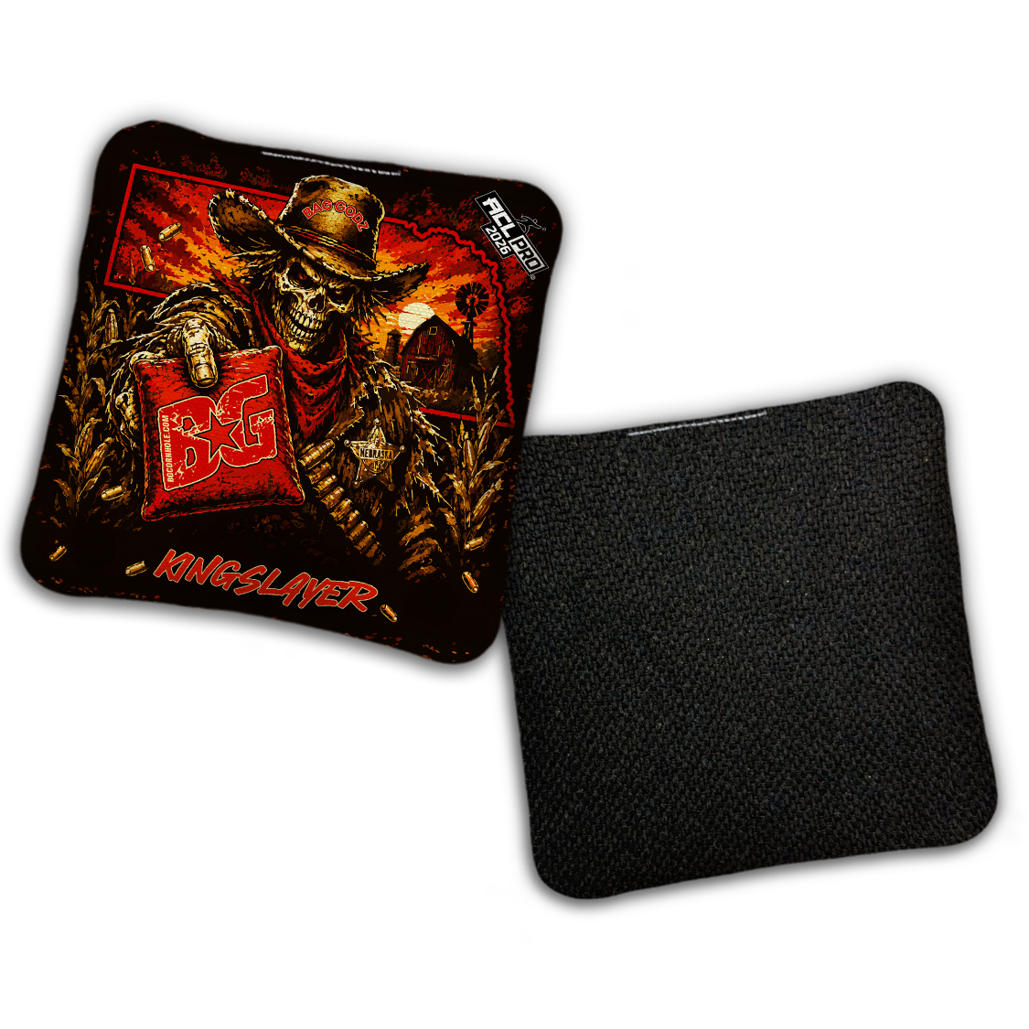 2026 BG Multiple Bag Models "Cornhole Outlaw" - ACL Pro Stamped Cornhole Bags - SET OF 4 BAGS