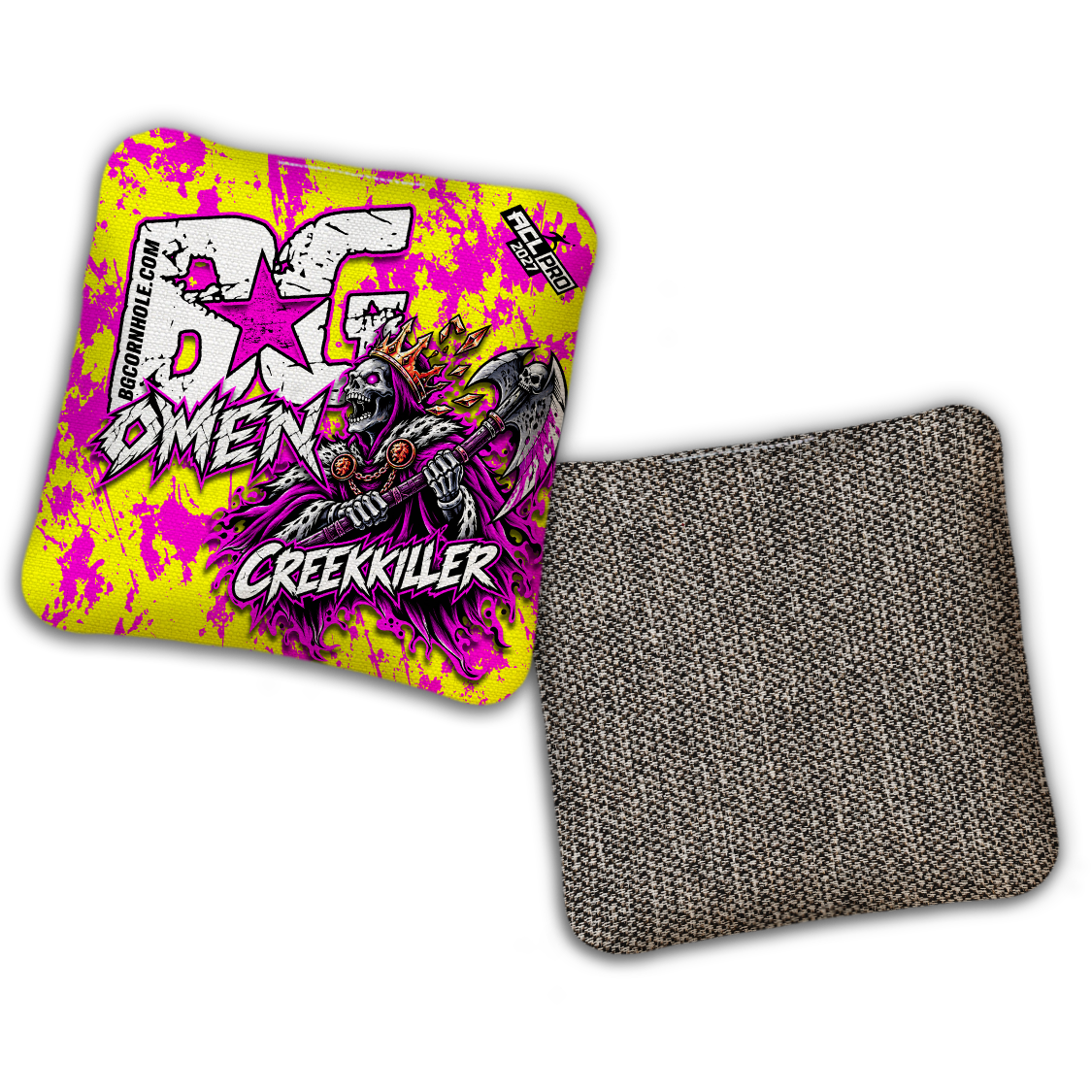2027 BG Multiple Bag Models "Creekkiller" - ACL Pro Stamped Cornhole Bags