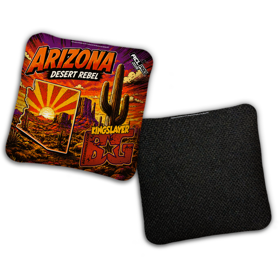 2026 BG Multiple Bag Models "DESERT REBEL AZ" - ACL Pro Stamped Cornhole Bags - SET OF 4 BAGS