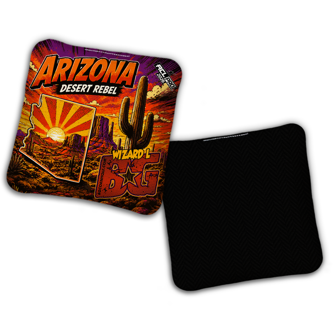2026 BG Multiple Bag Models "DESERT REBEL AZ" - ACL Pro Stamped Cornhole Bags - SET OF 4 BAGS