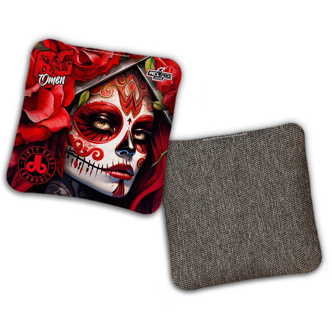 2026 BG Multiple Bag Models - "DB Dia De Los Muertos” Dirty Bags Collab - ACL Pro Stamped Cornhole Bags - SET OF 4 BAGS