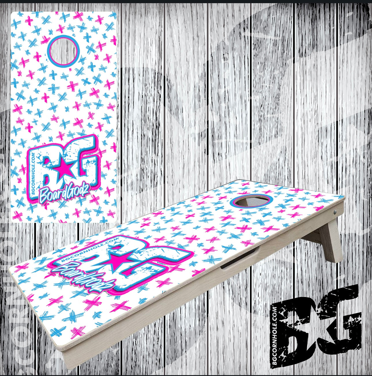 BG "Candy X" Cornhole Boards - Elite Model