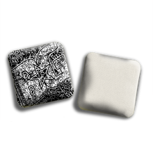 Load image into Gallery viewer, BG Wizard 4&quot; Mini Cornhole Bags - “GRAFFITI” - Set of 4 Bags