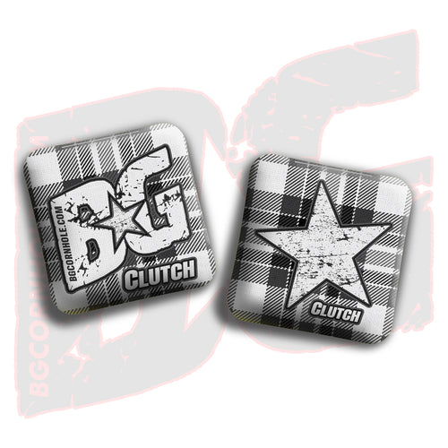 CLUTCH  - “FLANNEL FINESSE” - Non Stamped Cornhole Bags - SET OF 4 bags