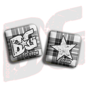 CLUTCH  - “FLANNEL FINESSE” - Non Stamped Cornhole Bags - SET OF 4 bags